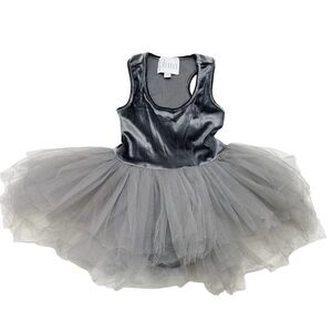 Plum Kids Silver Velvet Tulle Outfit size 8